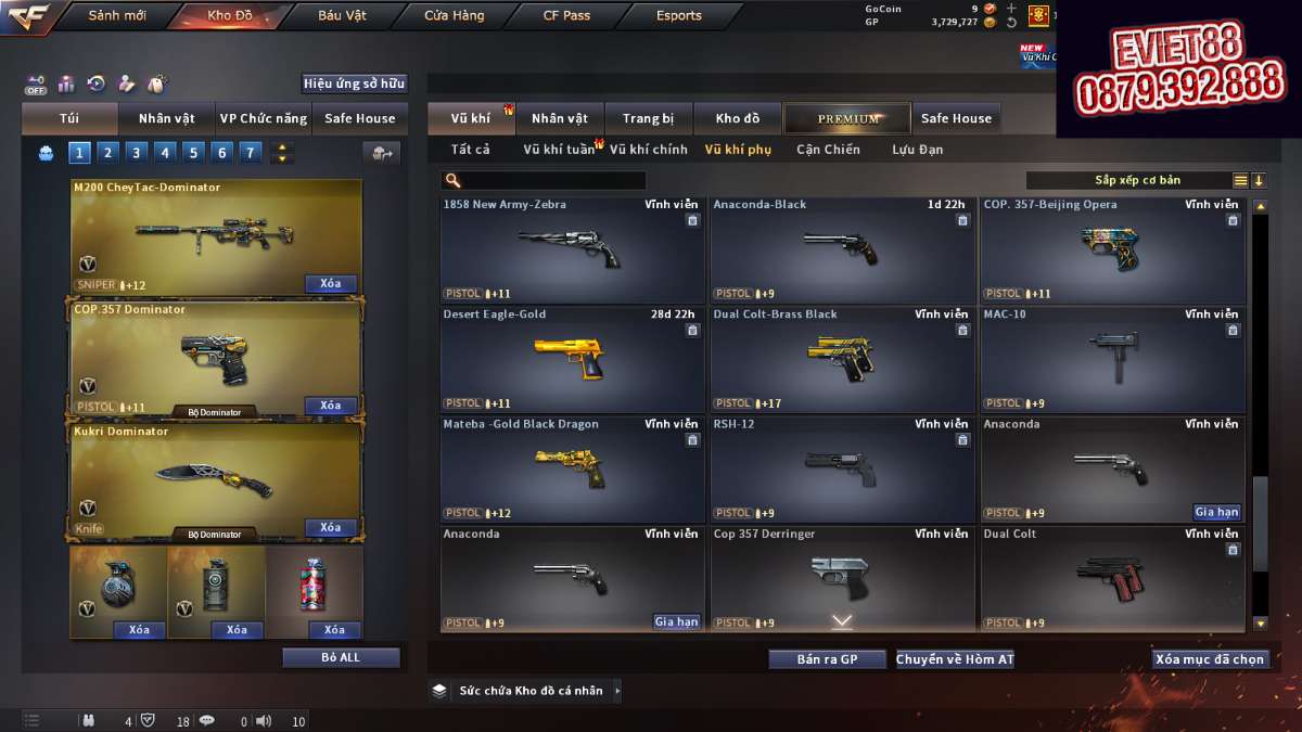 shop acc cf uy tin gia re